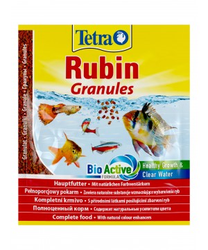 TetraRubin Granules корм в гранулах для улучшения окраса всех видов рыб 15 г (sachet)