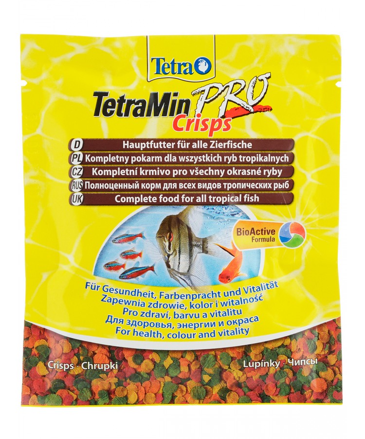 TetraMin Crisps корм-чипсы для всех видов рыб 12 г (sachet)