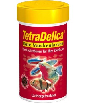 Корм Tetra (Тетра) Delica Bloodworms сублимированный мотыль 100 мл