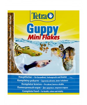 TetraGuppy корм в хлопьях для гуппи 12 г (sachet)