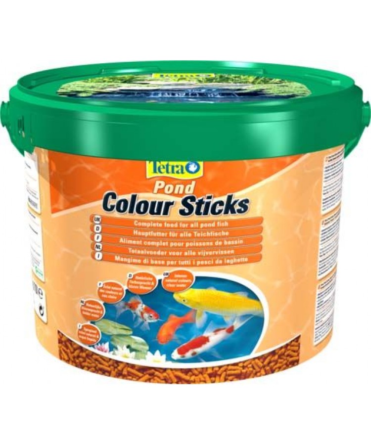 Корм для прудовых рыб Tetra Pond Color Sticks палочки для окраски 10 л