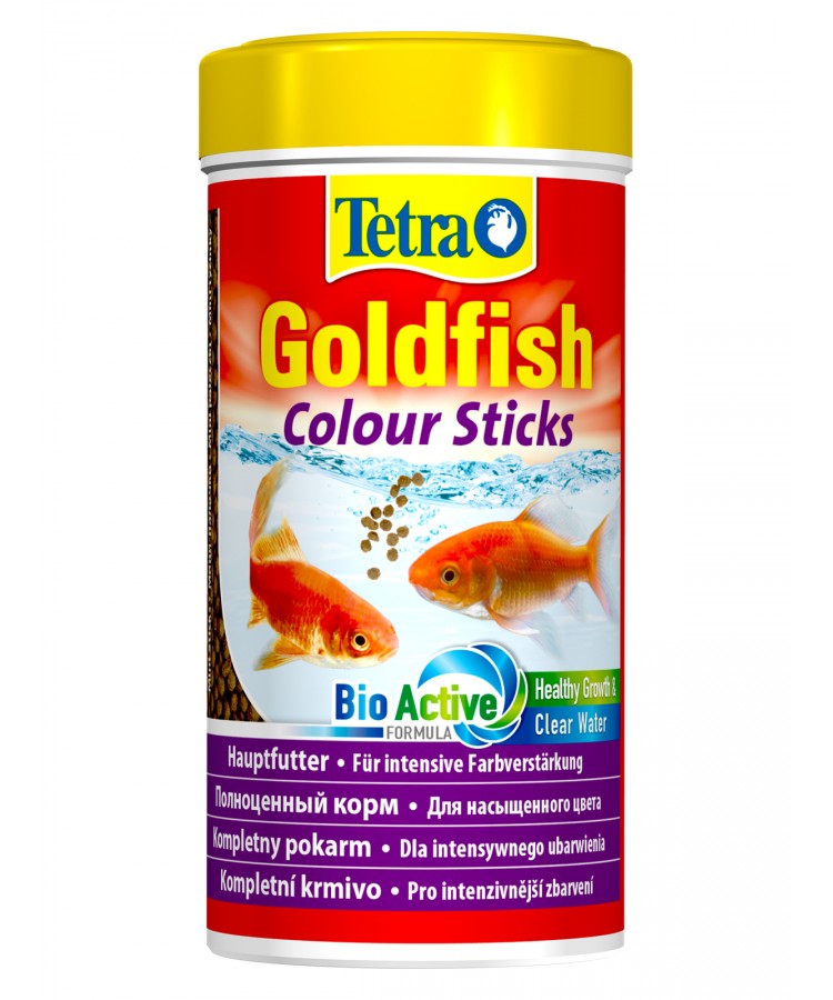 TetraGoldfish Colour Sticks корм в палочках для улучшения окраса золотых рыбок 250 мл