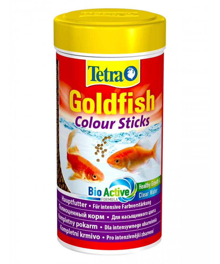 TetraGoldfish Colour Sticks корм в палочках для улучшения окраса золотых рыбок 250 мл