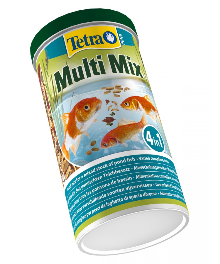 Tetra Pond MultiMix корм для пруд.рыб (гранулы, хлопья, таблетки, гаммарус) 1 л