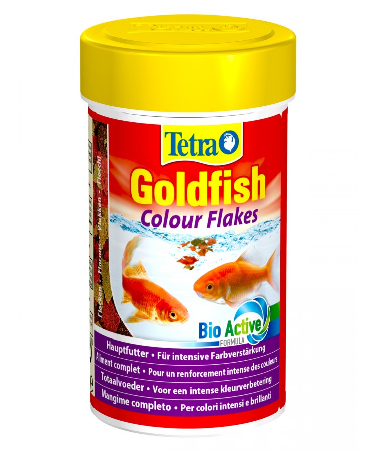 TetraGoldfish Colour корм в хлопьях для улучшения окраса золотых рыб 100 мл