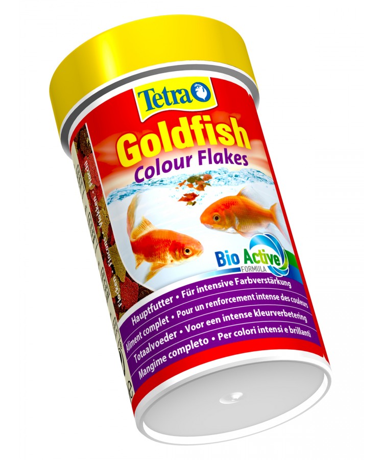 TetraGoldfish Colour корм в хлопьях для улучшения окраса золотых рыб 100 мл