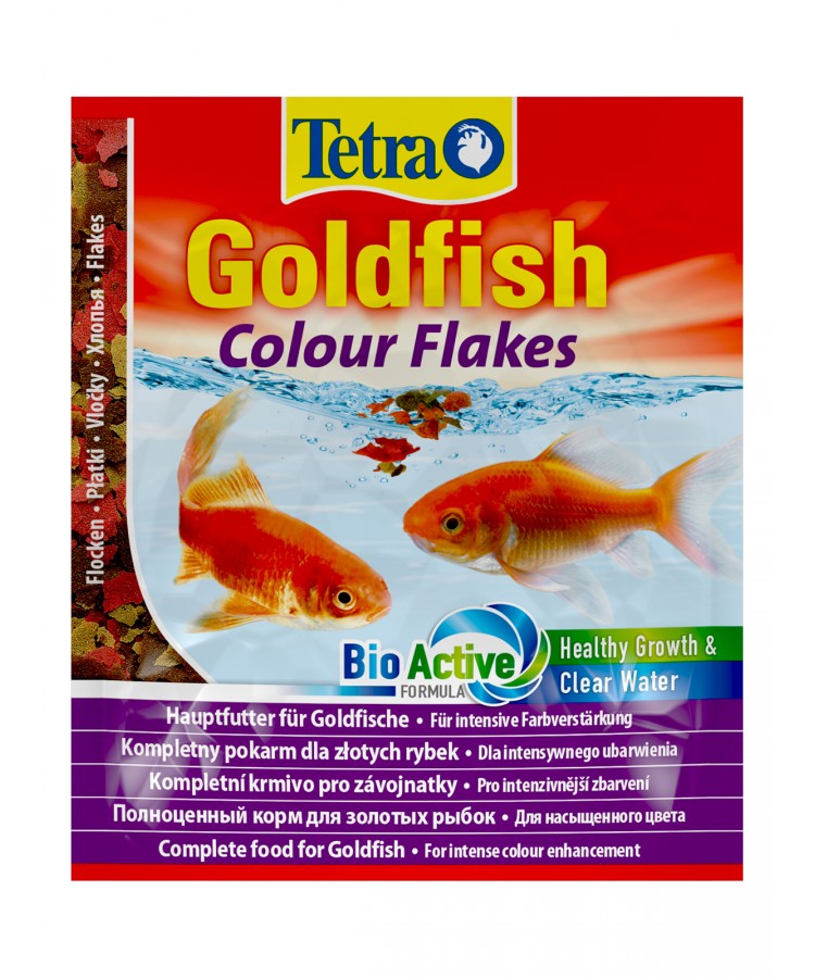 TetraGoldfish Colour корм в хлопьях для улучшения окраса золотых рыб 12 г (sachet)