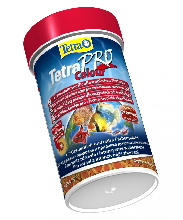 TetraPro Color Crisps корм-чипсы для улучшения окраса всех декоративных рыб 100 мл