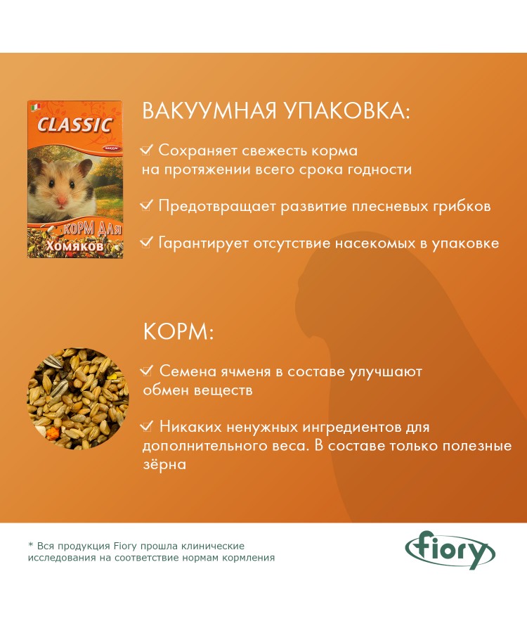 Корм Fiory Classic для хомяков 400 г