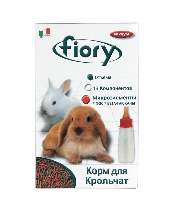 Корм Fiory Puppypellet для крольчат, гранулированный 850 г