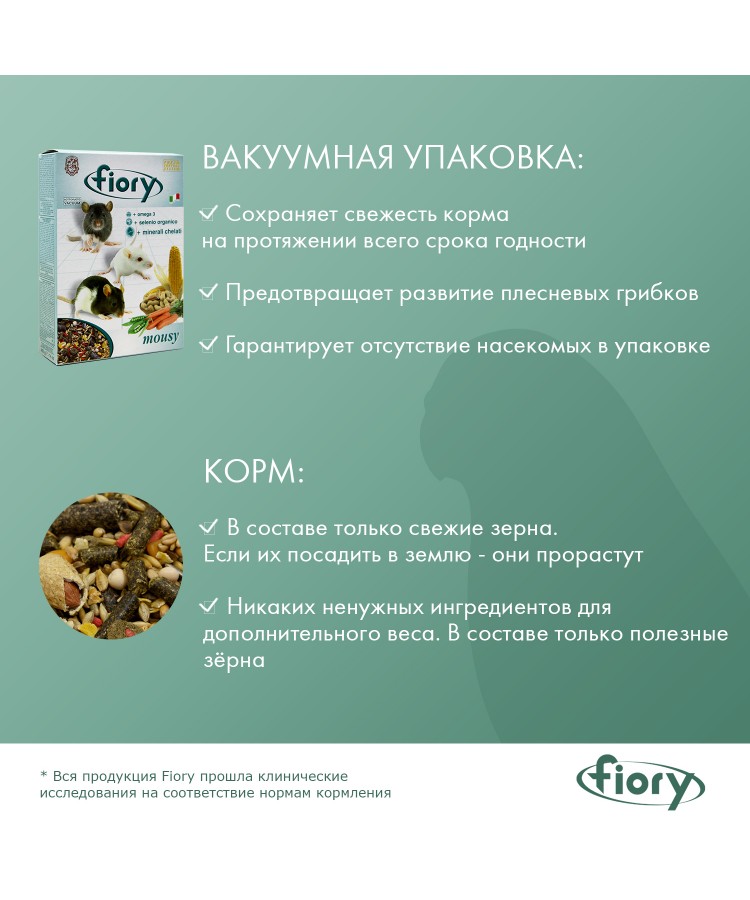 Корм Fiory Mousy для мышей 400 г