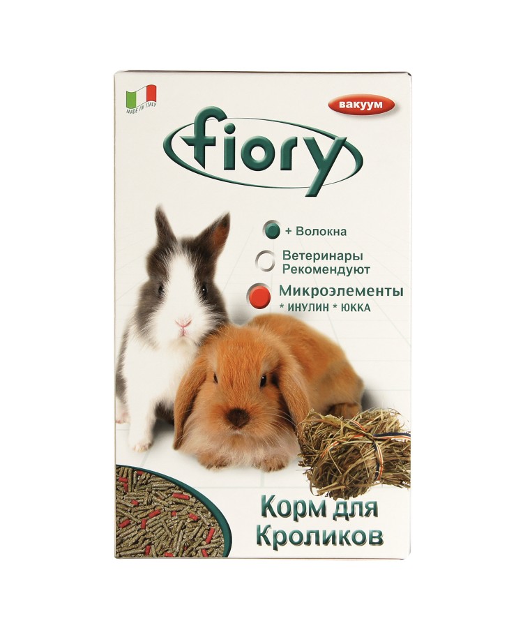 Корм Fiory Pellettato для кроликов, гранулированный 850 г