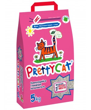 Наполнитель PrettyCat Euro Mix комкующийся глиняный с ароматом алоэ 5 кг (10 л)