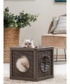 BAMA PET домик для кошек QUBLO 35x35x35h см, бежевый