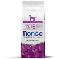 Сухой корм Monge Cat Daily Line для взрослых кошек, из курицы 10 кг