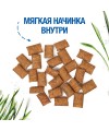 Лакомство Monge Gift Hairball для кошек "Хрустящие подушечки с начинкой" с лососем и кошачьей мятой для вывода шерсти 60 г