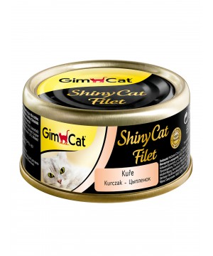 GimCat ShinyCat Filet консервы для кошек из цыпленка 70 г * 24 шт