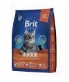 Brit Premium Cat Indoor с курицей для кошек домашнего содержания 400 гр.