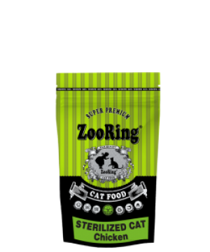 КОРМ ДЛЯ КОШЕК ZOORING STERILIZED CAT CHICKEN ЦЫПЛЁНОК 1.5 кг