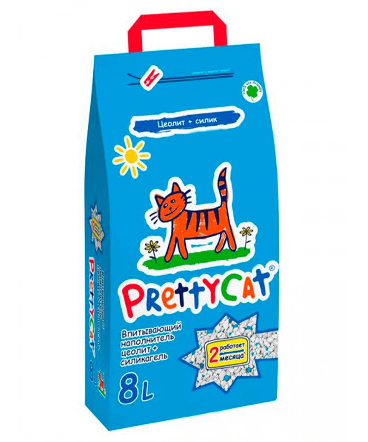 Наполнитель PrettyCat Naturel впитывающий глиняный без аромата 4 кг (8л)