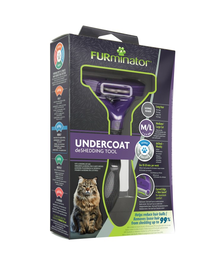 Фурминатор FURminator M/L для больших кошек c длинной шерстью