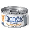 Влажный корм Monge Cat Monoprotein для кошек, мясные хлопья из индейки с морковью, консервы 80 г