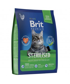 Brit (Брит) Premium Cat Sterilised Chicken с курицей для стерилизованных кошек 400 гр.