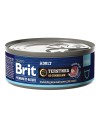 Brit Premium by Nature консервы с мясом телятины со сливками для кошек 100 гр.