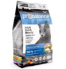 Сухой корм для кошек Probalance (Пробаланс) Hair & Beauty, 400 г