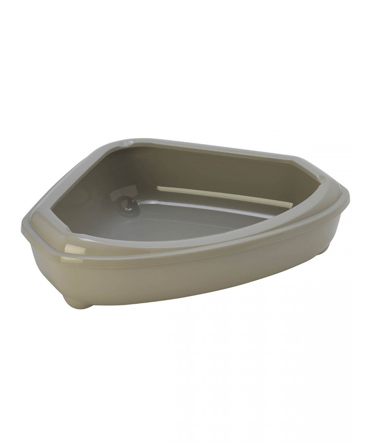 Moderna туалет-лоток угловой Corner Tray 55x45x13h см, серый