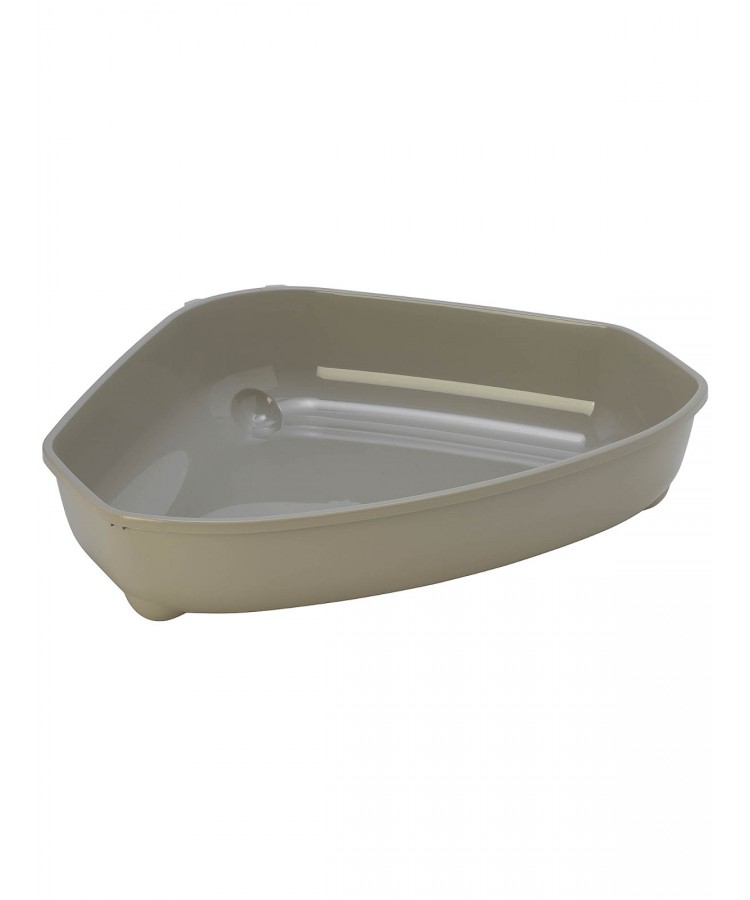 Moderna туалет-лоток угловой Corner Tray 55x45x13h см, серый