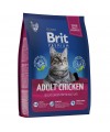 Brit Premium Cat Adult Chicken с курицей для взрослых кошек 400 гр.