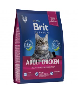 Brit (Брит) Premium Cat Adult Chicken с курицей для взрослых кошек 400 гр.