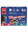 Brit Premium Мясное меню в соусе для взрослых кошек 14*85 г