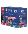 Brit Premium Мясное меню в соусе для взрослых кошек 14*85 г