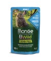 Monge Cat BWild GRAIN FREE паучи из анчоусов с овощами для взрослых кошек 85г