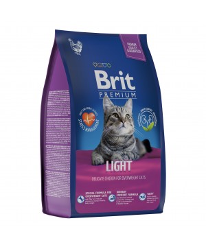 Brit (Брит) Premium Light с курицей для кошек с избыточным весом 800 гр.