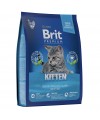 Brit Premium Cat Kitten с курицей и лососем для котят 400 гр.