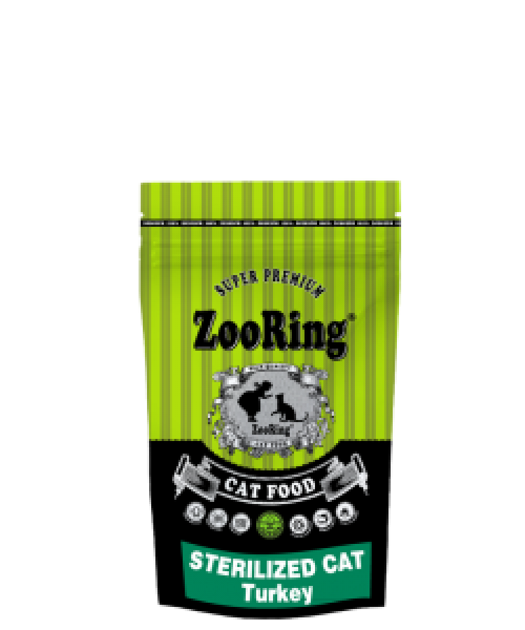 Корм для кошек ZooRing STERILIZED CAT Turkey Индейка 400 г