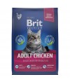 Brit Premium Cat Adult Chicken с курицей для взрослых кошек 2 кг