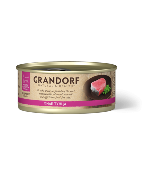 Консервы для кошек GRANDORF Филе тунца 70 гр.