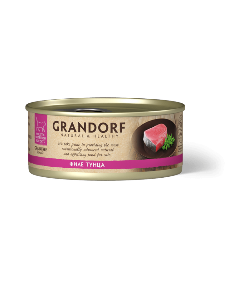 Консервы для кошек GRANDORF Филе тунца 70 гр.