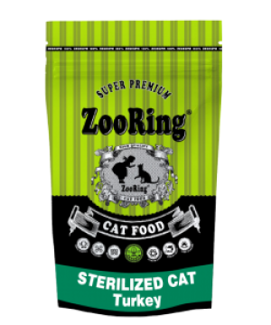 Корм для кошек ZooRing STERILIZED CAT Turkey Индейка 1.5 кг