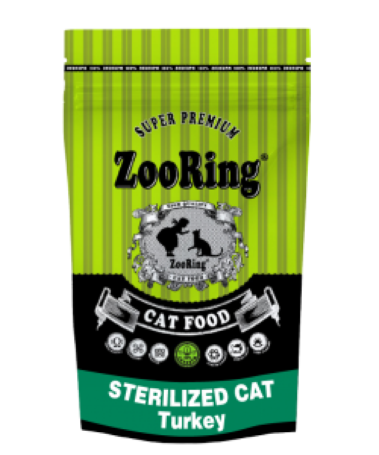 Корм для кошек ZooRing STERILIZED CAT Turkey Индейка 1.5 кг