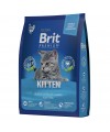 Brit Premium Cat Kitten с курицей и лососем для котят 2 кг