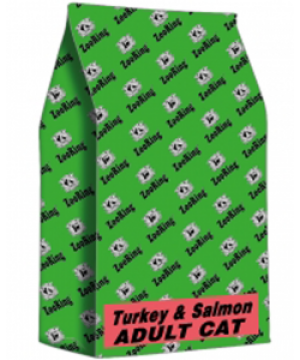 КОРМ ДЛЯ КОШЕК ZOORING ADULT CAT TURKEY&SALMON (GRAIN FREE) ИНДЕЙКА И ЛОСОСЬ 20 кг