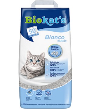 Комкующийся наполнитель BIOKAT'S BIANCO белый 10 кг