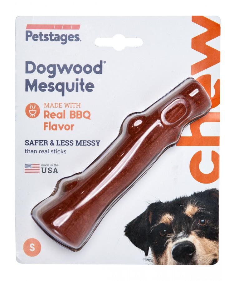 Игрушка Petstages Mesquite Dogwood с ароматом барбекю, для собак, маленькая, 16 см