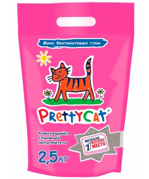 Наполнитель PrettyCat Euro Mix комкующийся глиняный 2,5 кг (5 л)