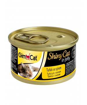 Консервы для кошек Gimcat ShinyCat из тунца с сыром 70 грамм